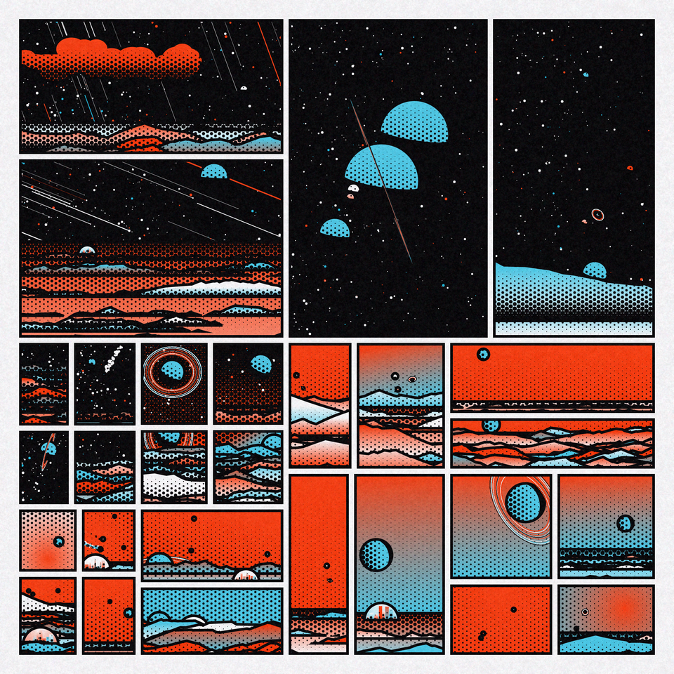 Astronomic Comics - Code Generated Space Comics