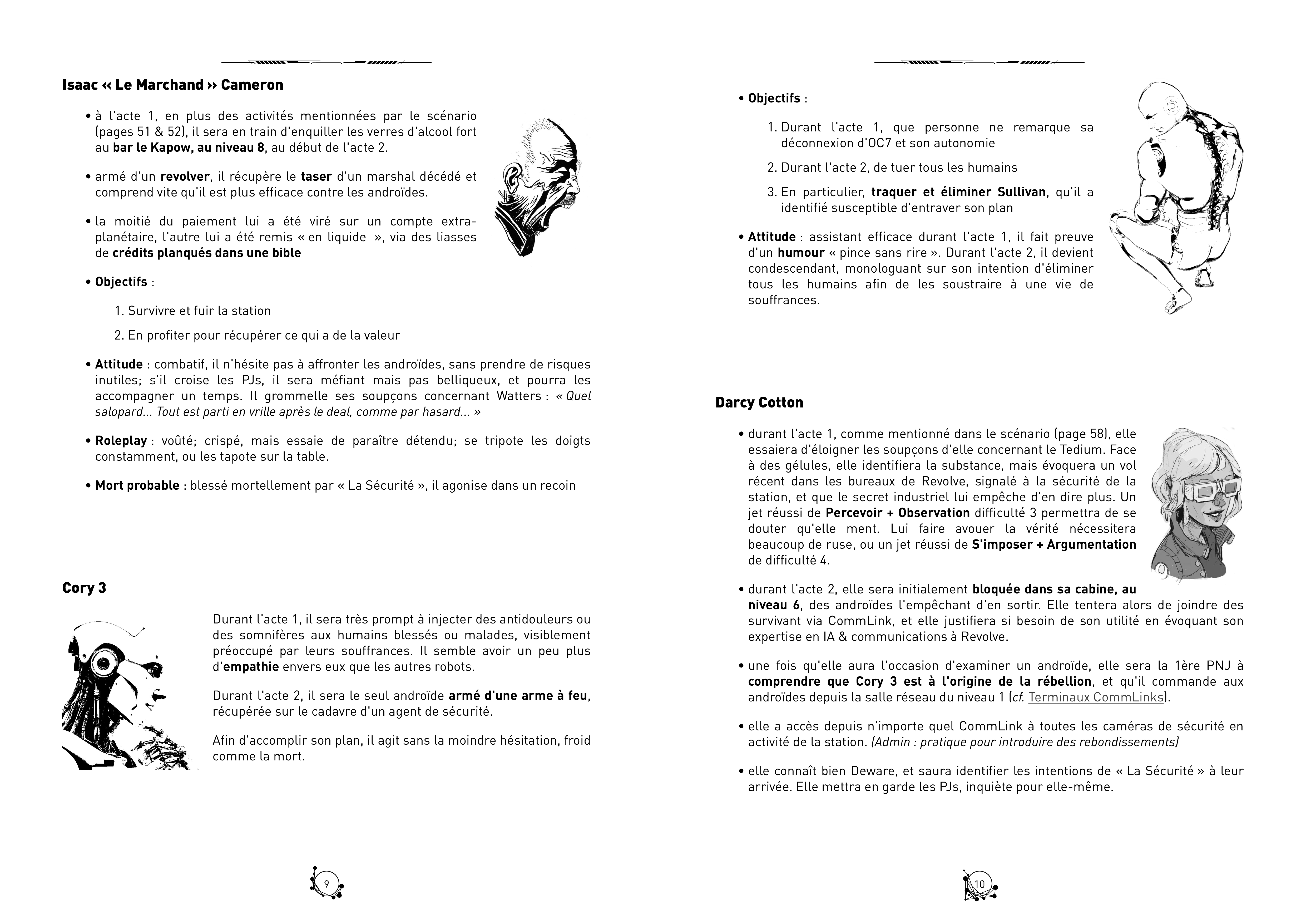 Pages 9 & 10 de cette aide de jeu