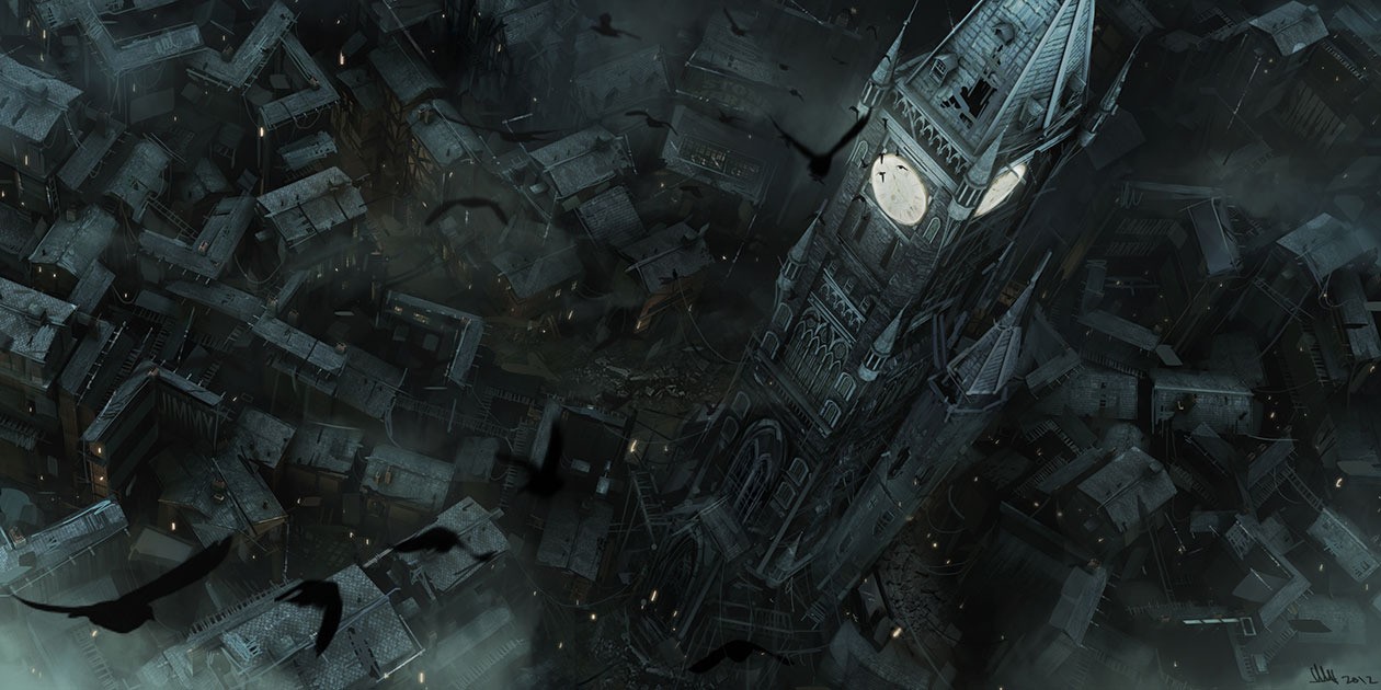 Clocktower concept art 1 de Mathieu Latour