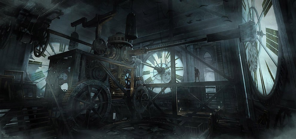 Clocktower concept art 2 de Mathieu Latour