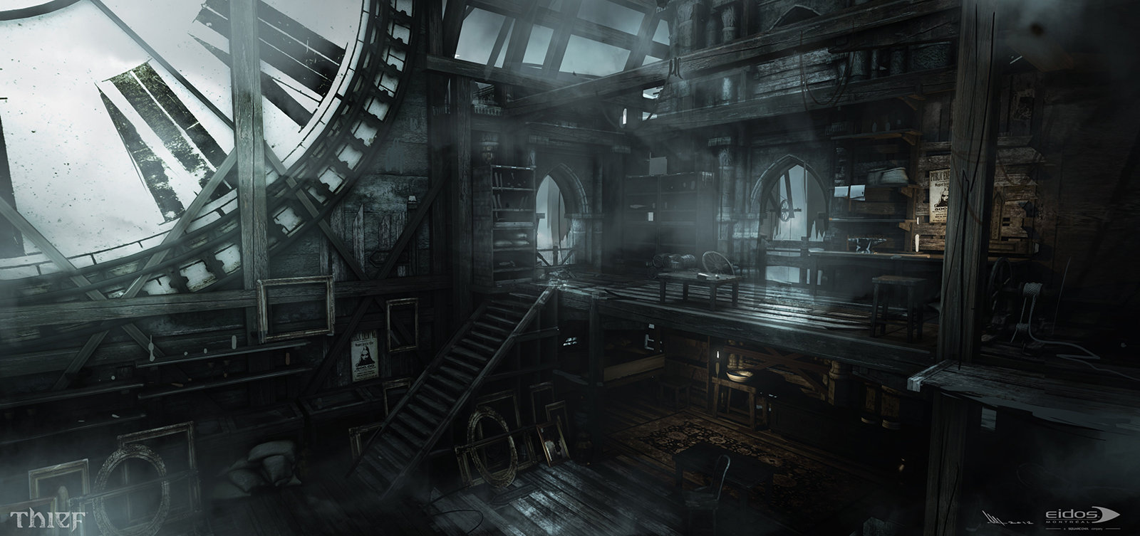 Clocktower concept art 3 de Mathieu Latour