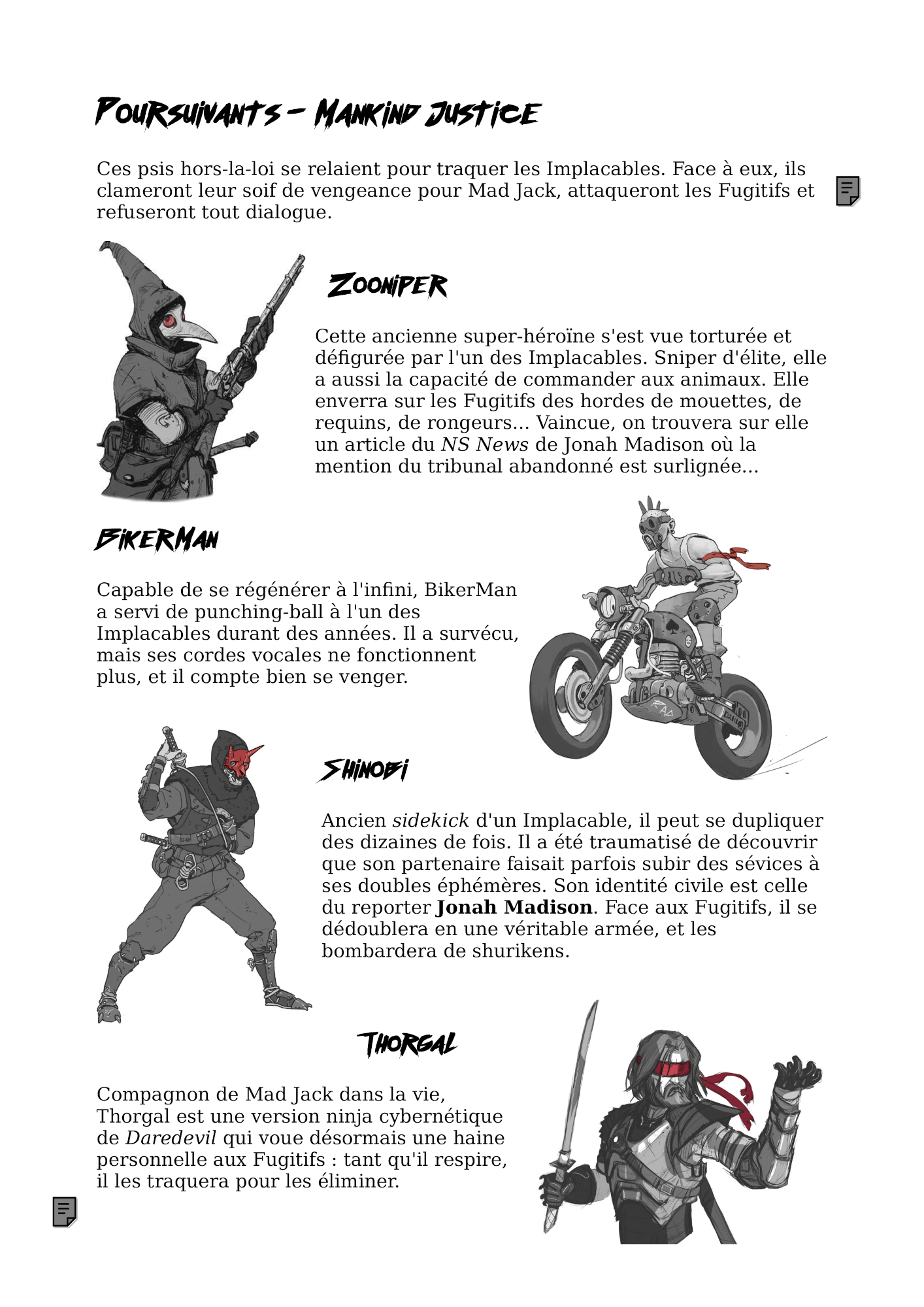 Page 3 du scénario Implacables pour Psi*Run