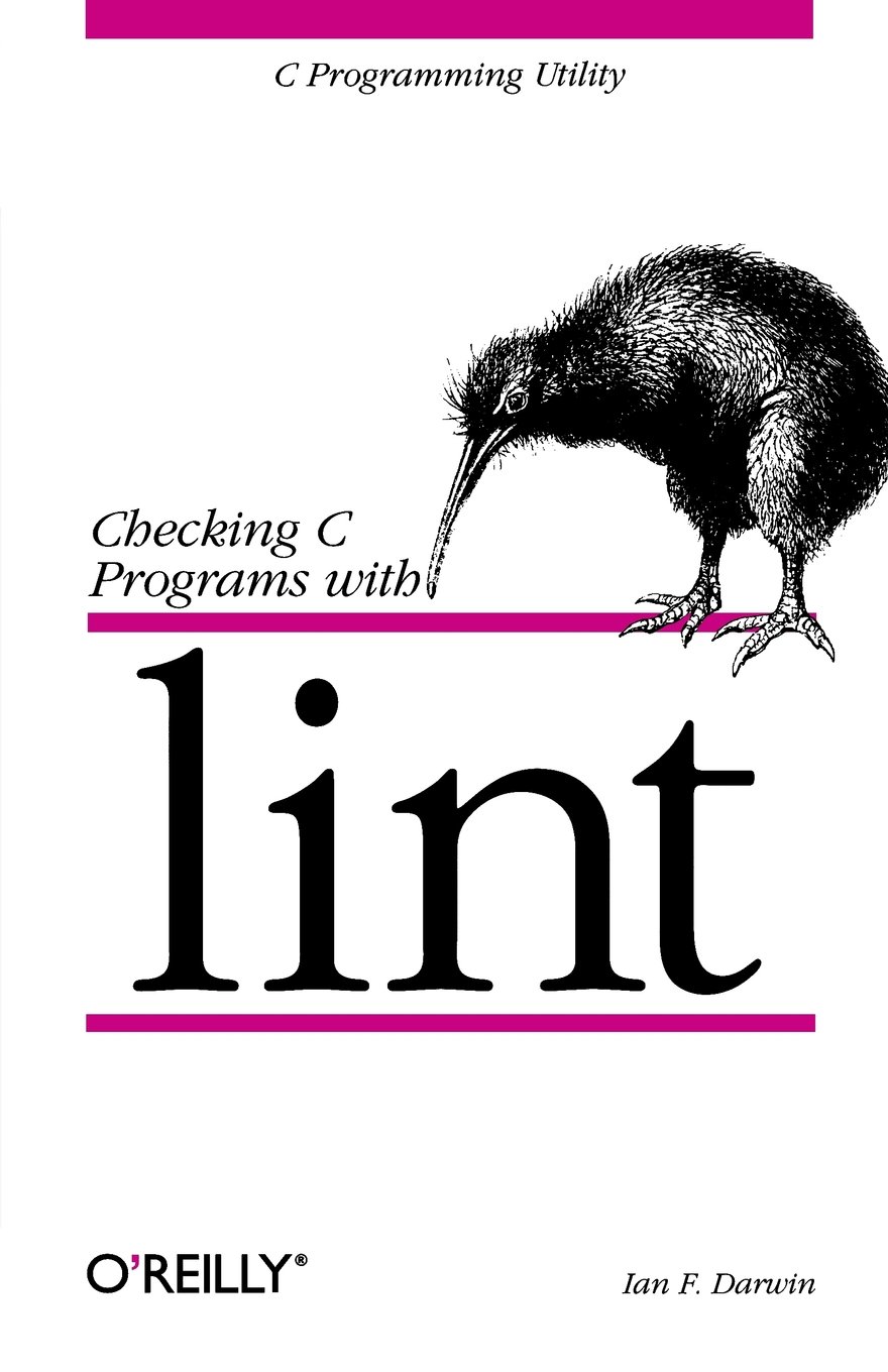 Couverture O'Reilly - Checking C programs with lint - 1988